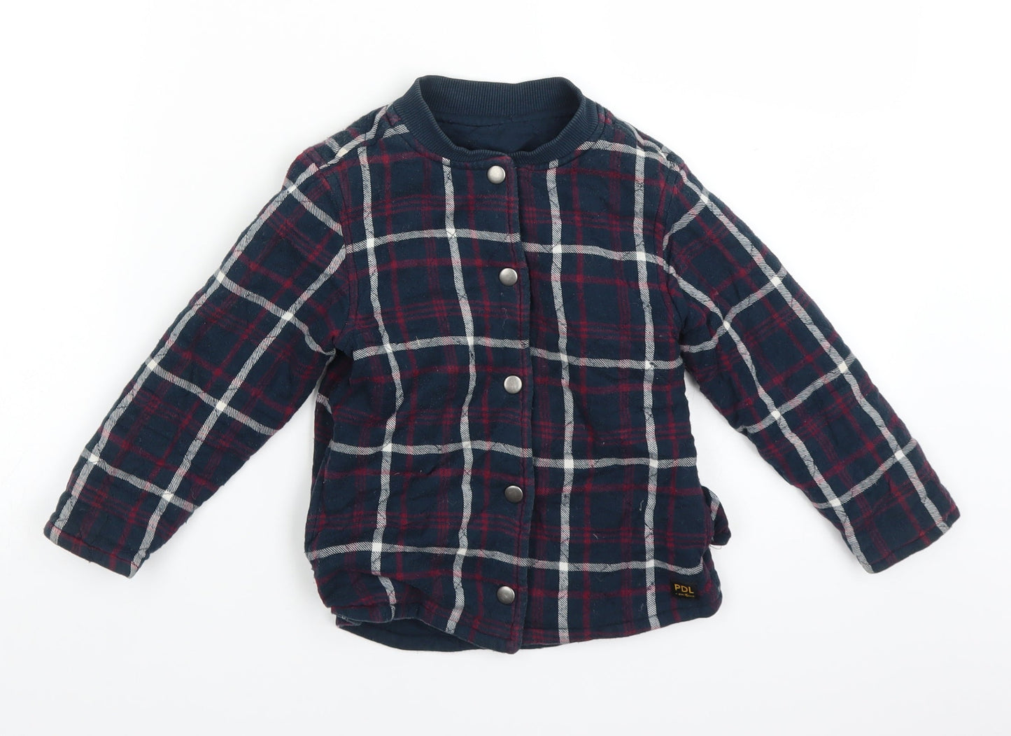 PDL Boys Blue Plaid  Jacket  Size 2-3 Years