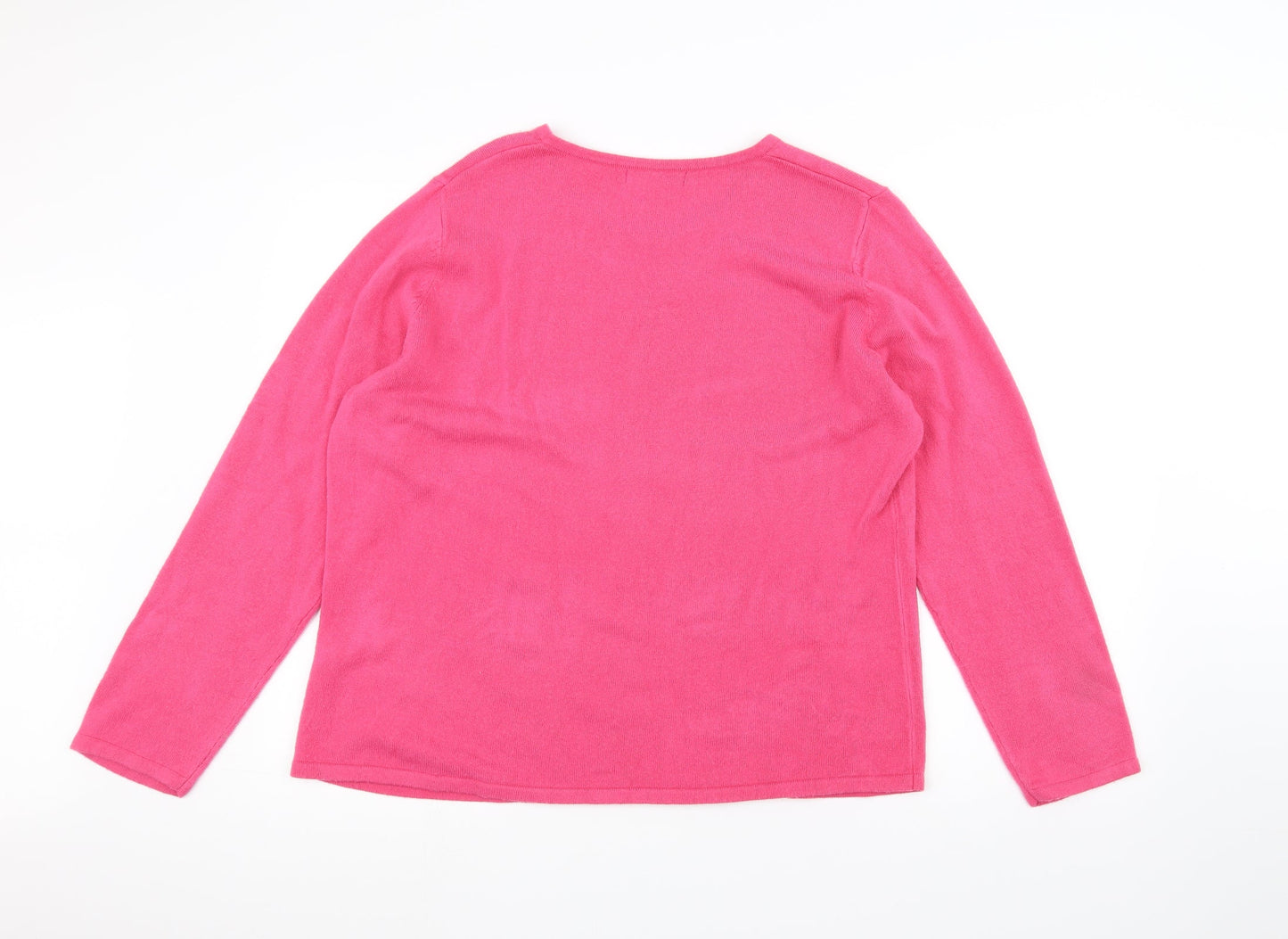 Bonmarché Womens Pink   Pullover Jumper Size L