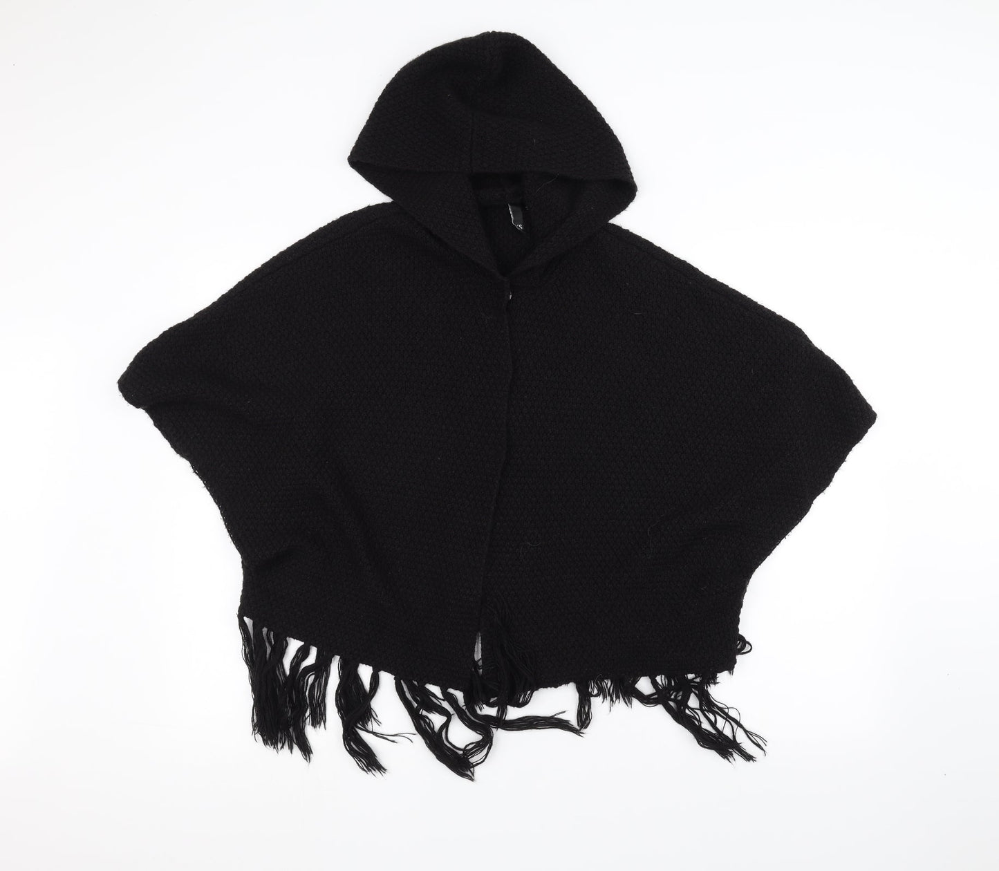 H&M Womens Black  Knit Jacket Coatigan Size XS