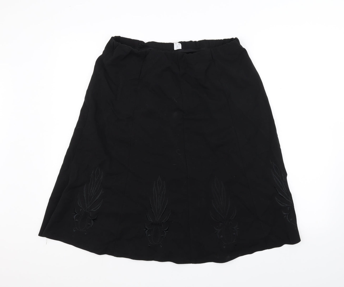 Preworn Womens Black   A-Line Skirt Size 14