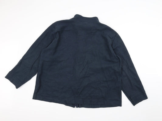 Anne De Lancay Womens Blue   Jacket  Size XL