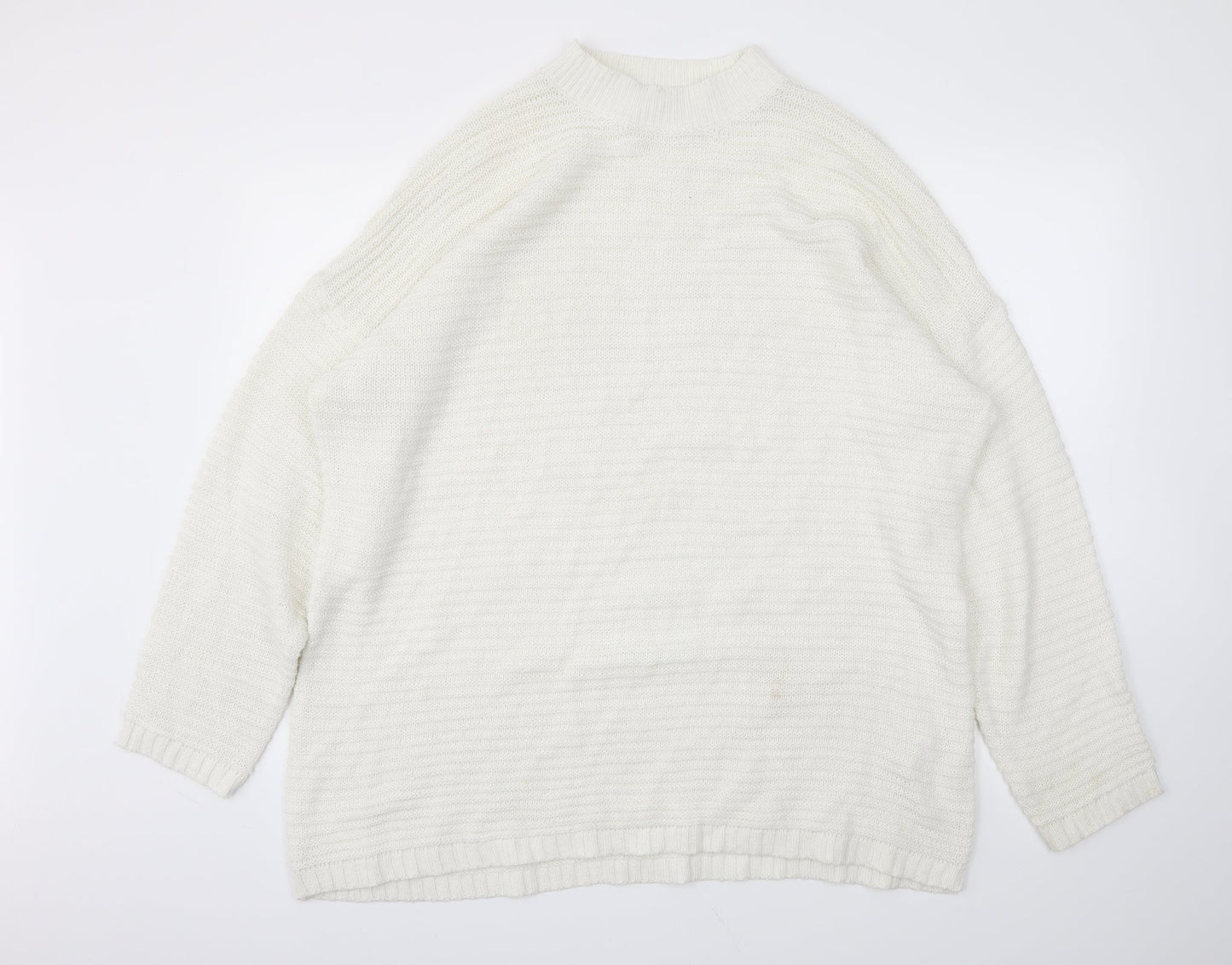 Missguided Womens White   Pullover Jumper Size 14