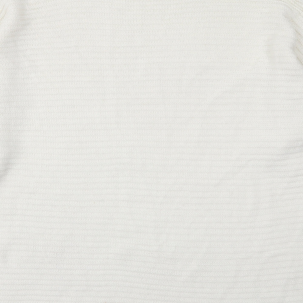 Missguided Womens White   Pullover Jumper Size 14