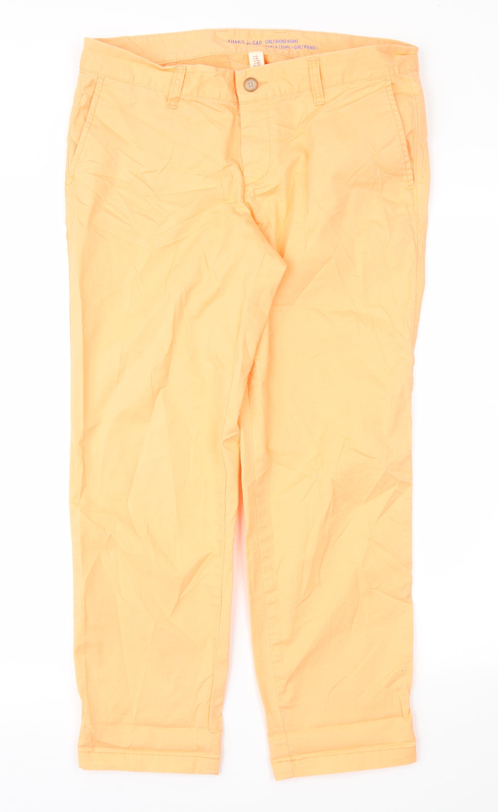 Gap Womens Orange   Chino Trousers Size 8 L28 in