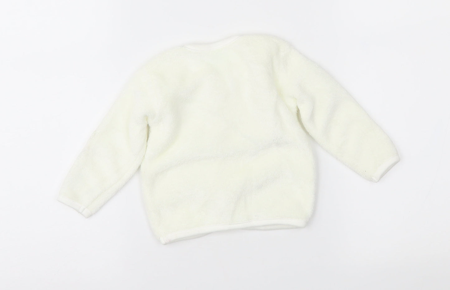 Cuddlesome Baby Ivory  Fleece Jacket  Size 3-6 Months