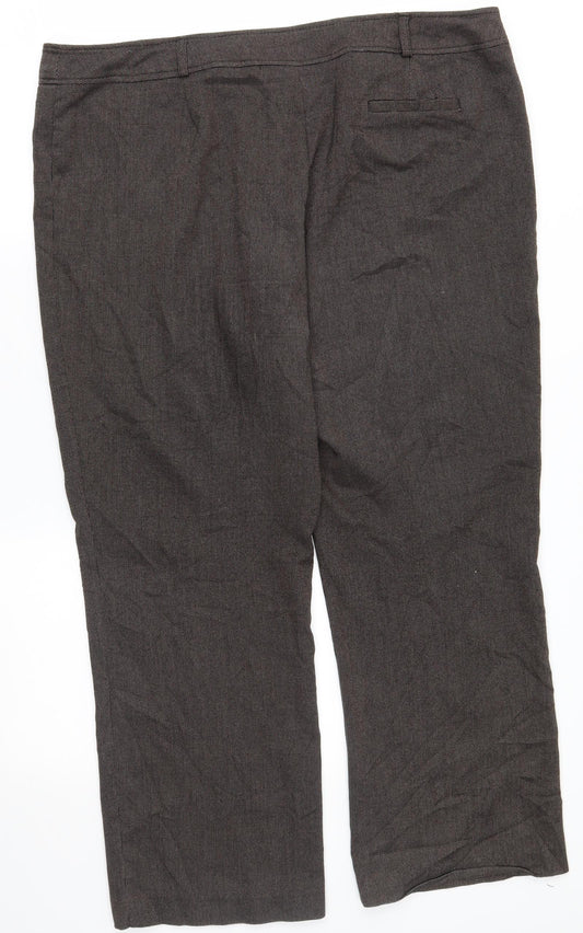 BHS Womens Grey   Dress Pants Trousers Size 18 L28 in