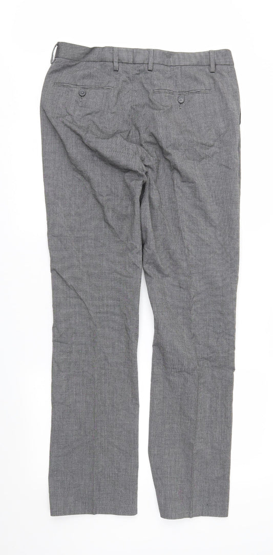 Debenhams Mens Grey   Trousers  Size 34 in L33 in