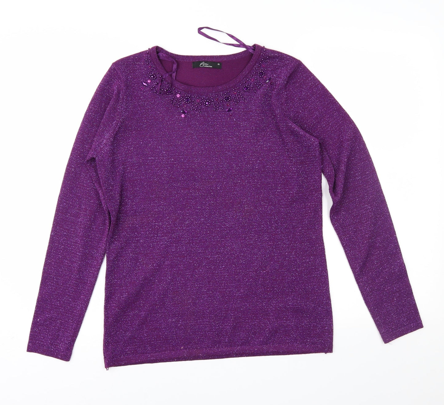 Bonmarché Womens Purple   Pullover Jumper Size XS