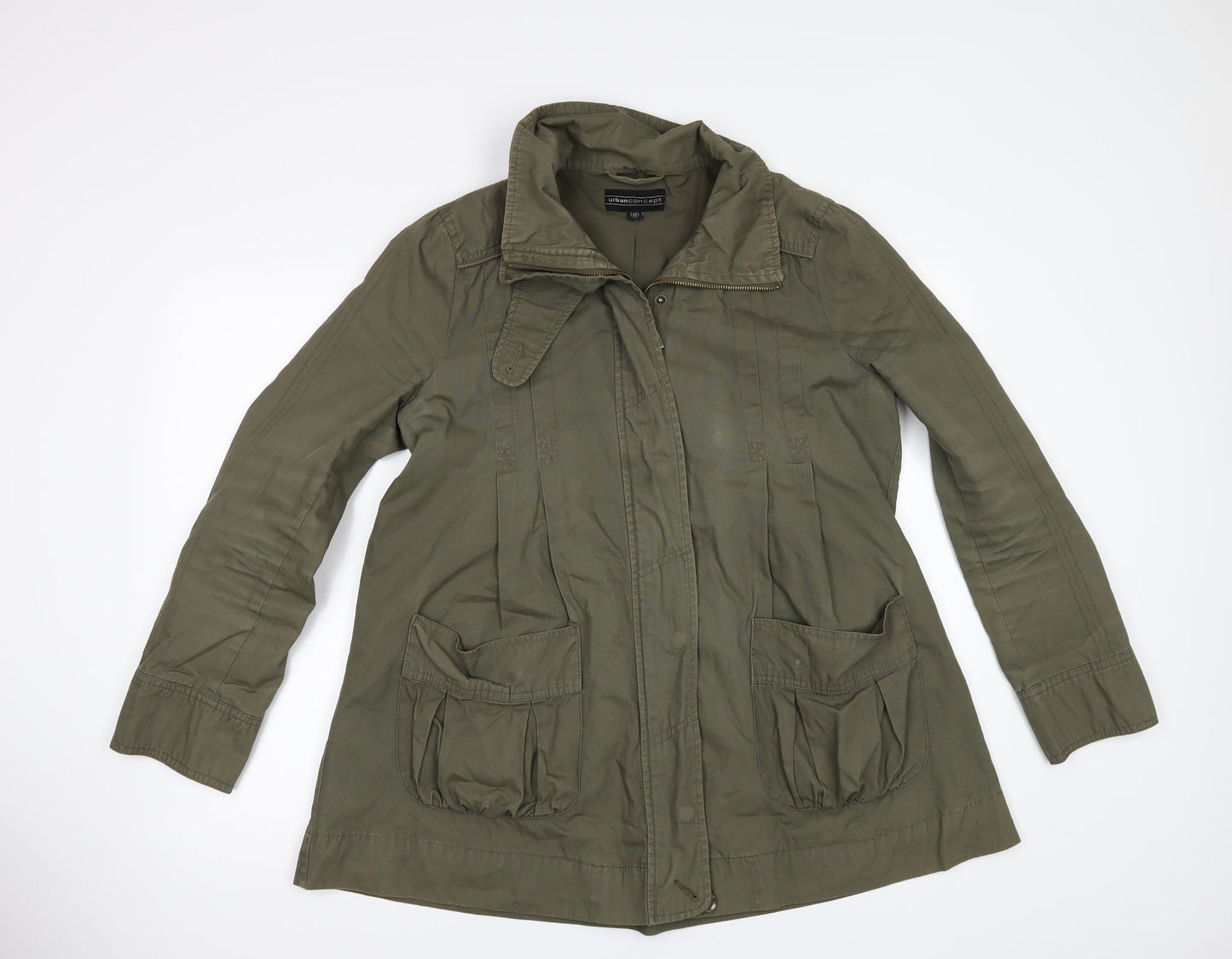 URBAN CONCEPT Womens Green   Pea Coat Jacket Size 12