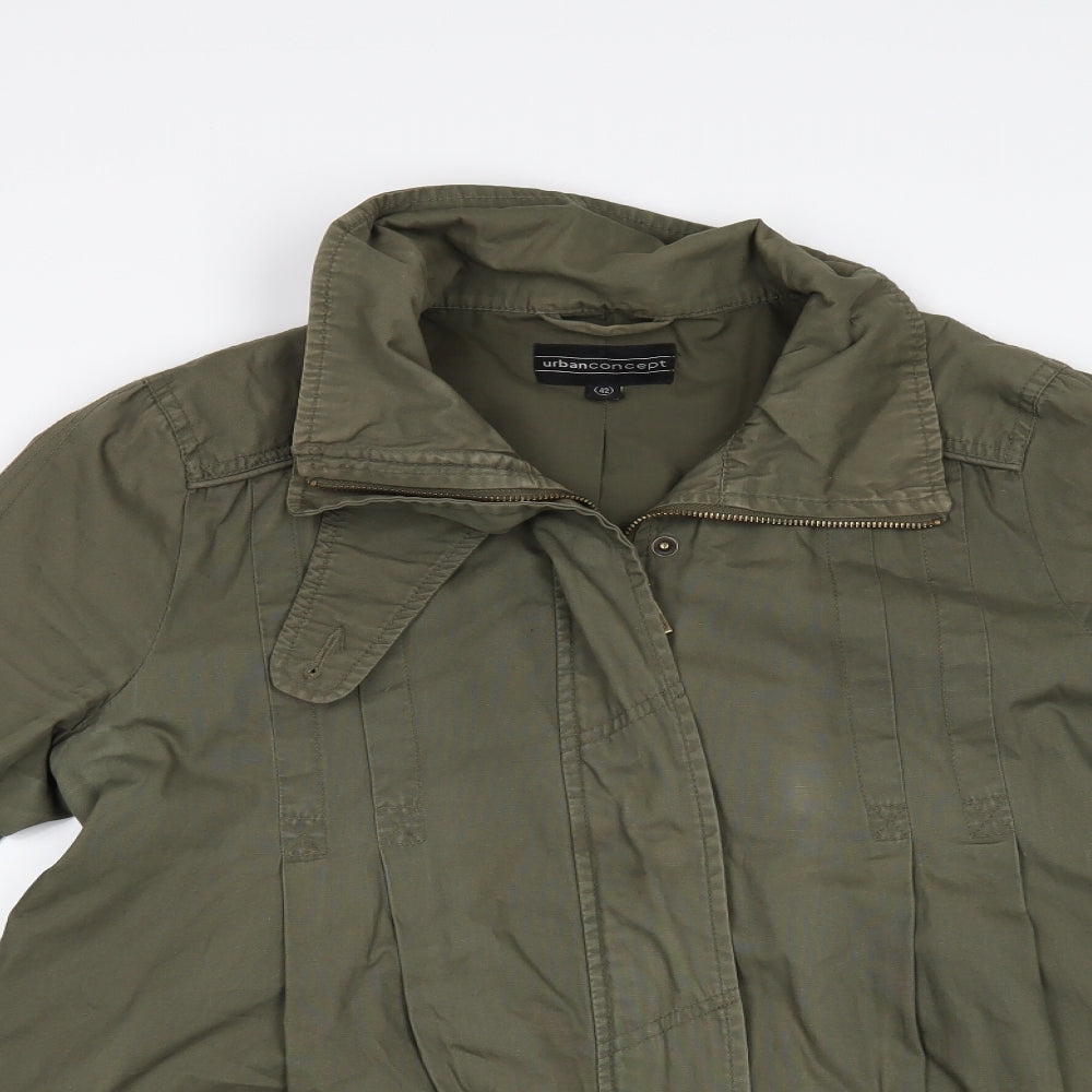 URBAN CONCEPT Womens Green   Pea Coat Jacket Size 12