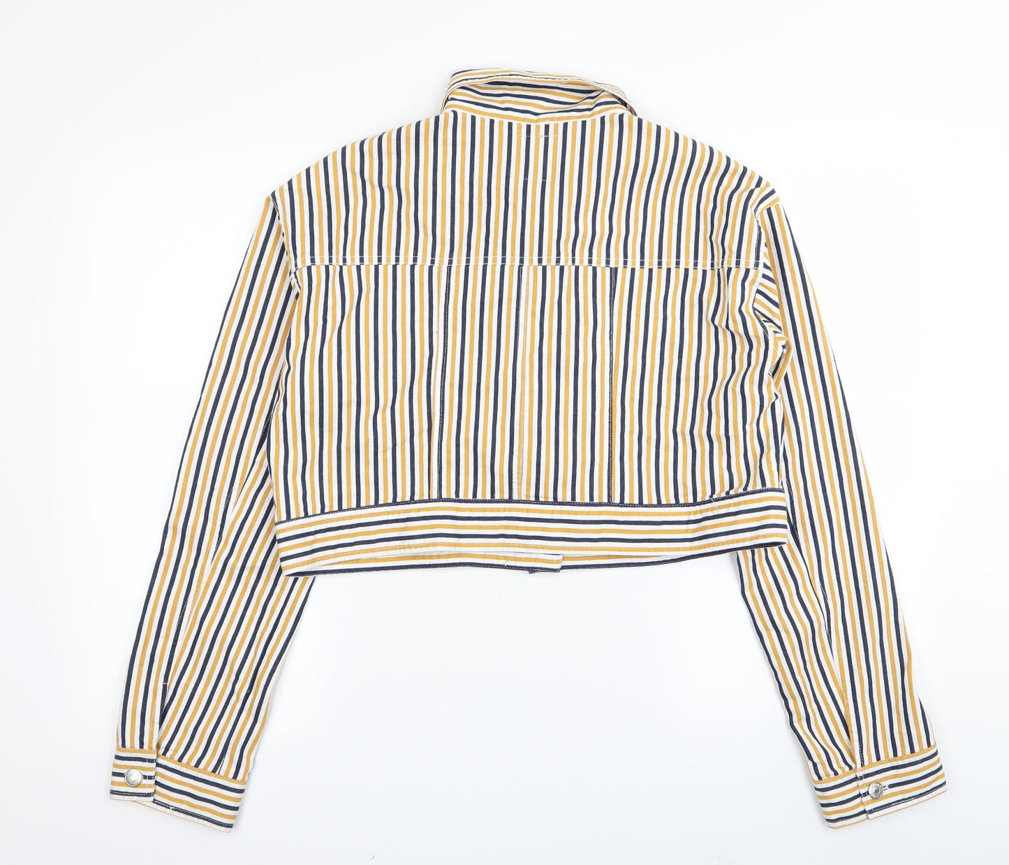 FOREVER 21 Womens Multicoloured Striped  Jacket  Size L  - denim jacket
