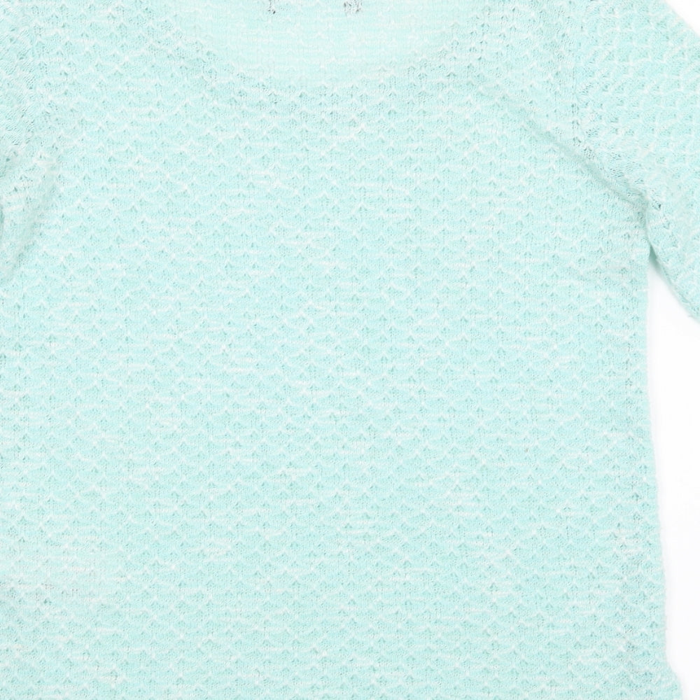 New Look Womens Green  Knit Pullover Jumper Size 8