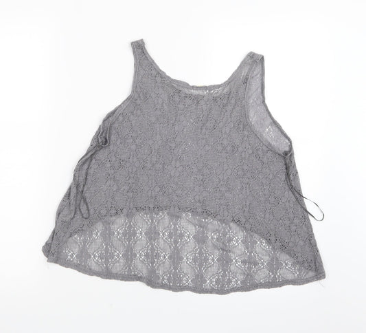 Preworn Womens Grey   Cropped T-Shirt Size M