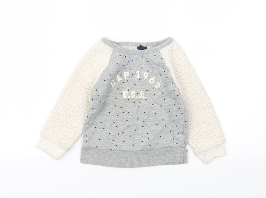 Gap Boys Grey   Pullover Sweatshirt Size 2 Years