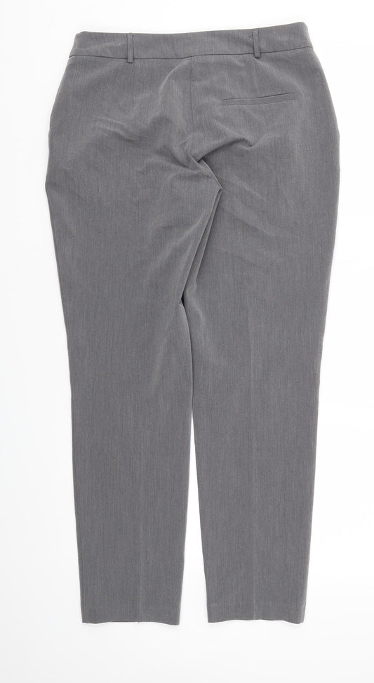 Dorothy Perkins Womens Grey   Trousers  Size 10 L28 in