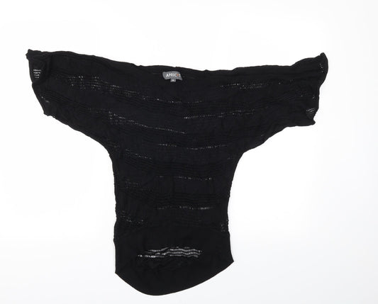 apicot Womens Black   Basic T-Shirt Size XS