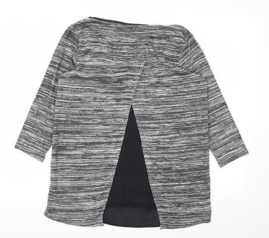 M&S Womens Grey   Basic T-Shirt Size 10