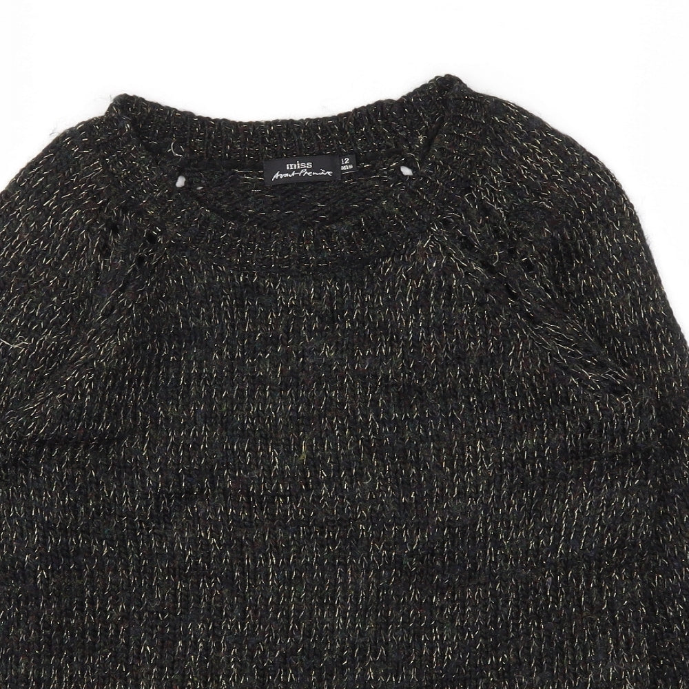 MISS ARANTPREMIUM Womens Green   Pullover Jumper Size 12