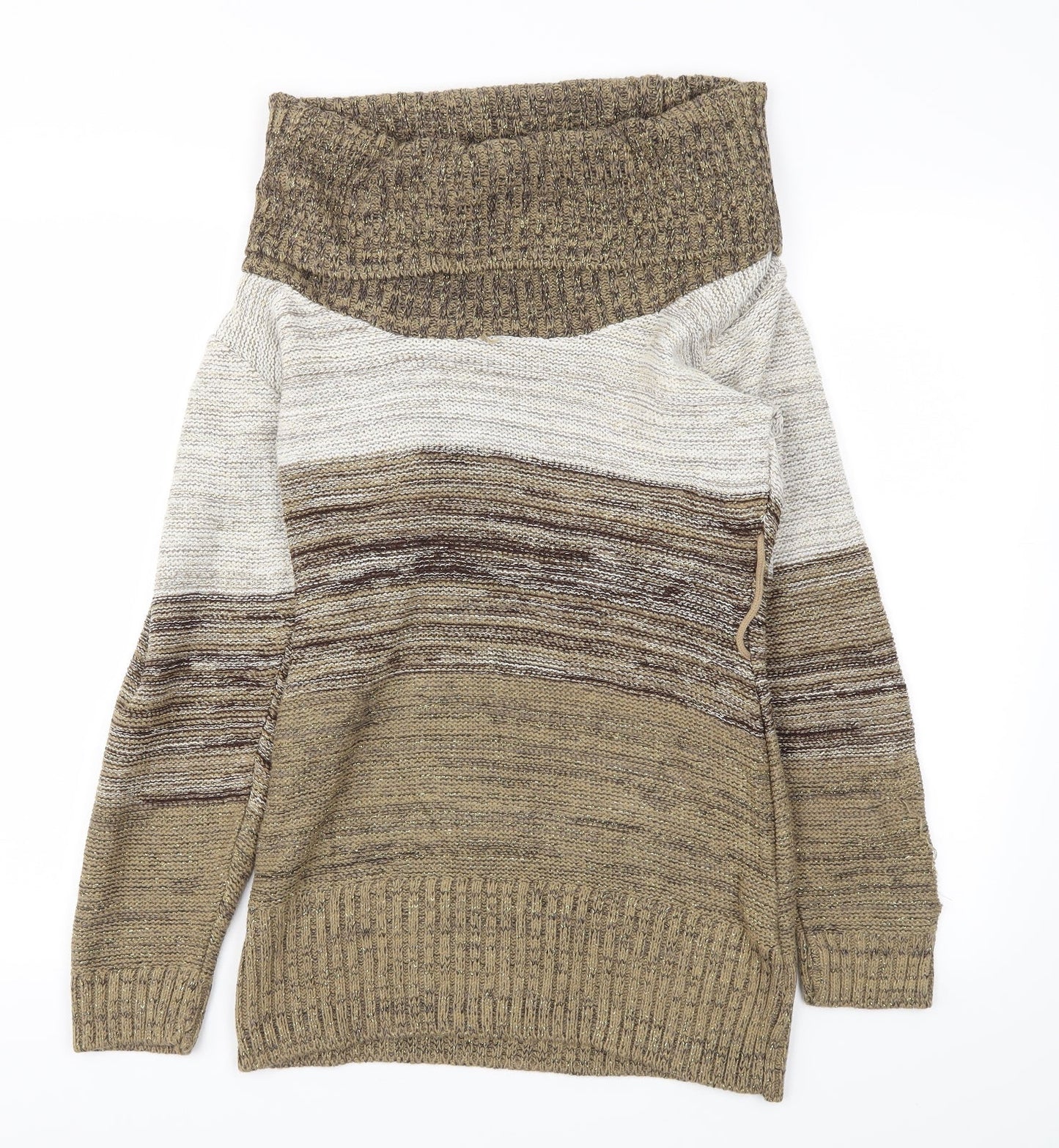 POUT  Womens Gold   Pullover Jumper Size M