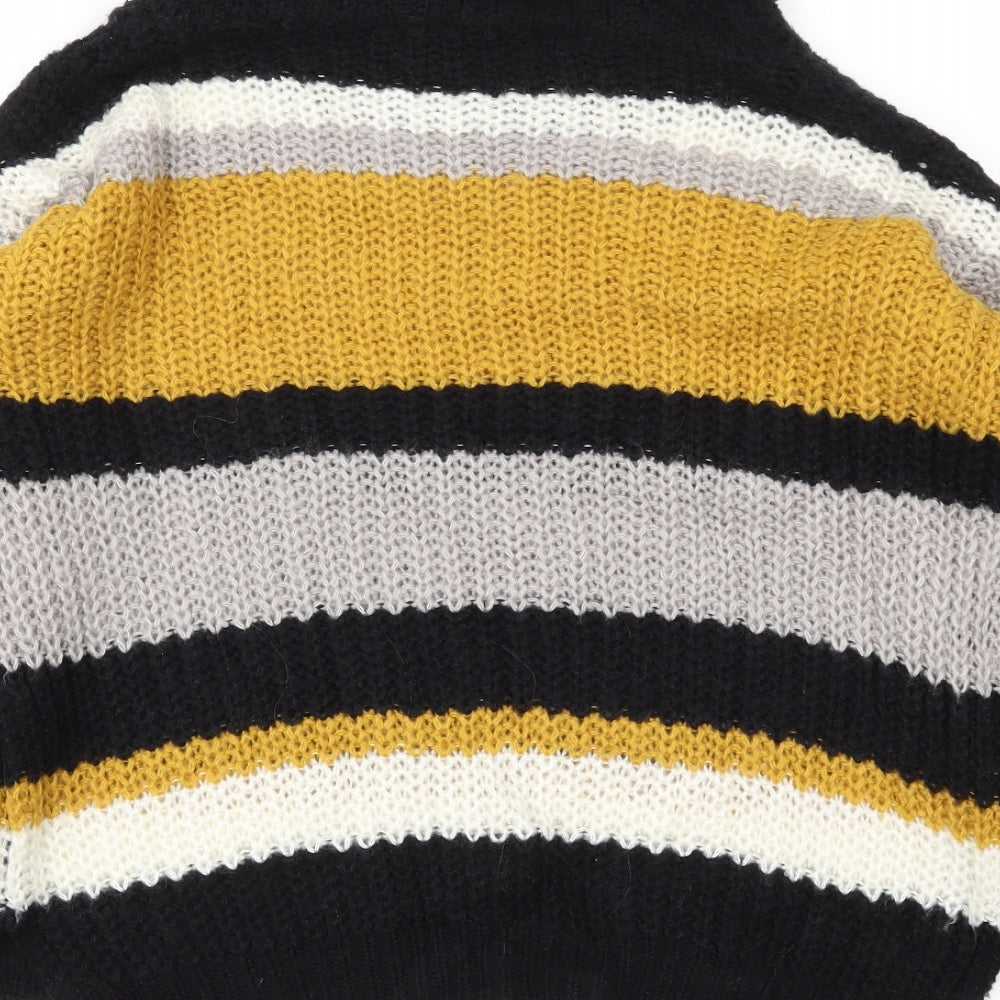 SELECT  Womens Yellow Striped  Pullover Jumper Size 12