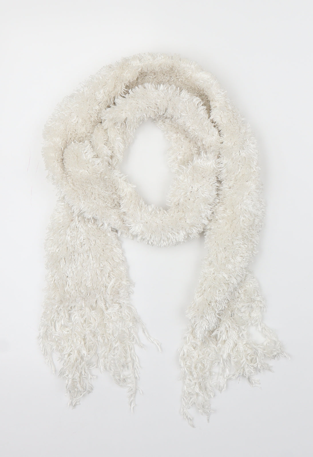 Preworn Unisex Ivory    Scarf