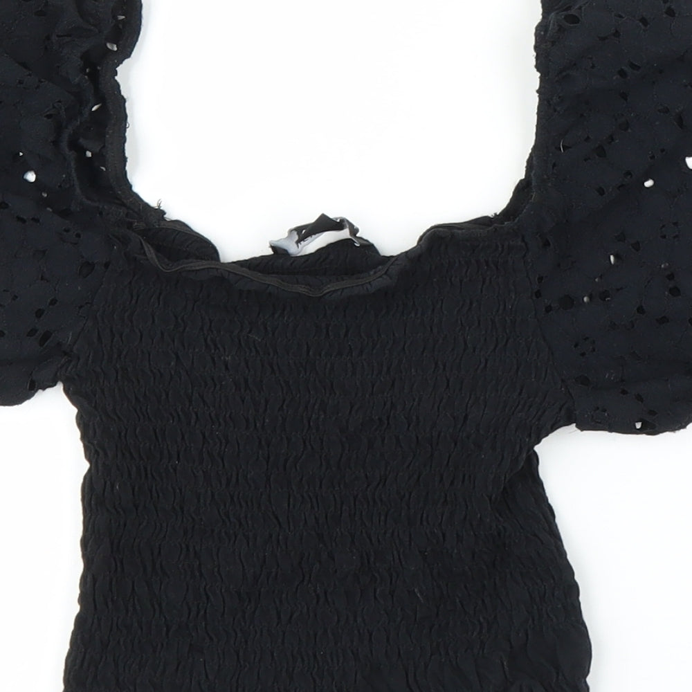 New Look Girls Black   Basic Blouse Size 10 Years