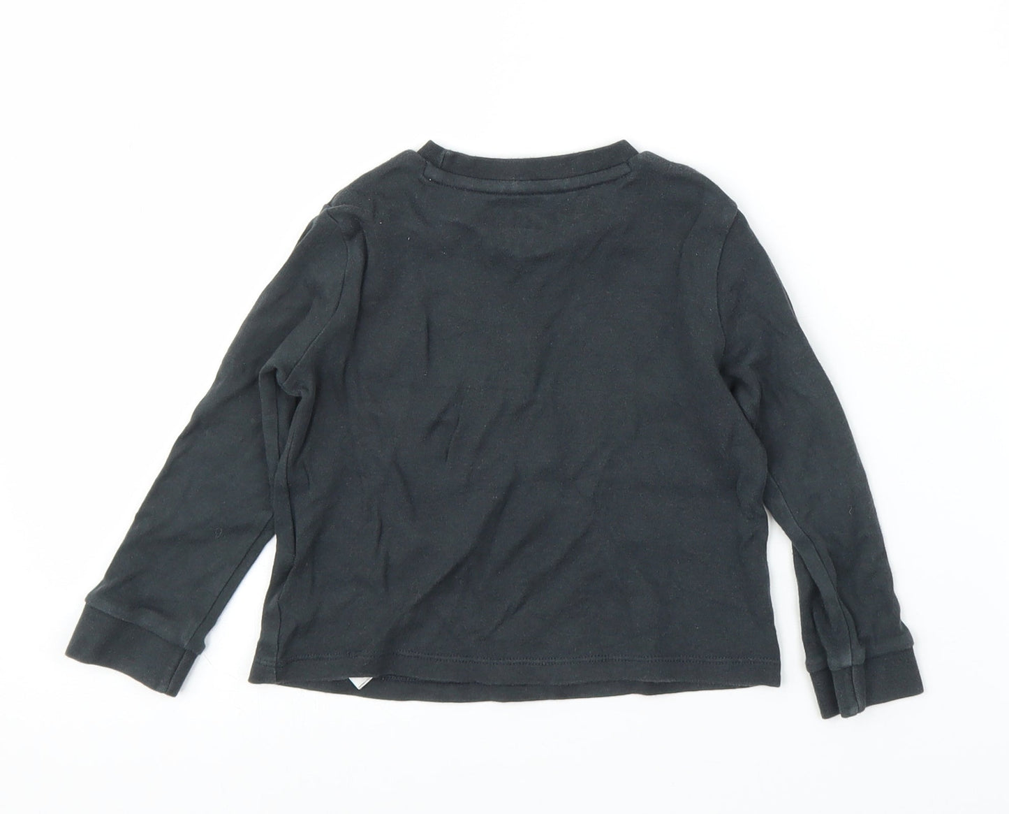 Fred & Flo Boys Grey   Basic T-Shirt Size 12-18 Months