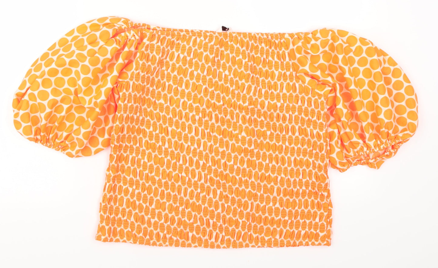 Very Womens Orange Polka Dot  Basic Blouse Size 18