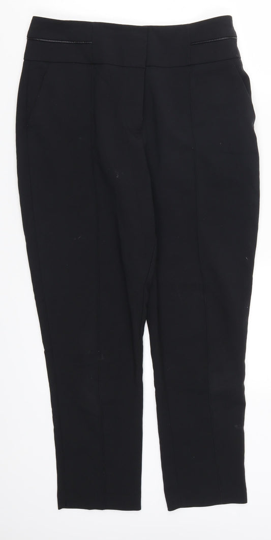 Oasis Womens Black   Trousers  Size 12 L24 in