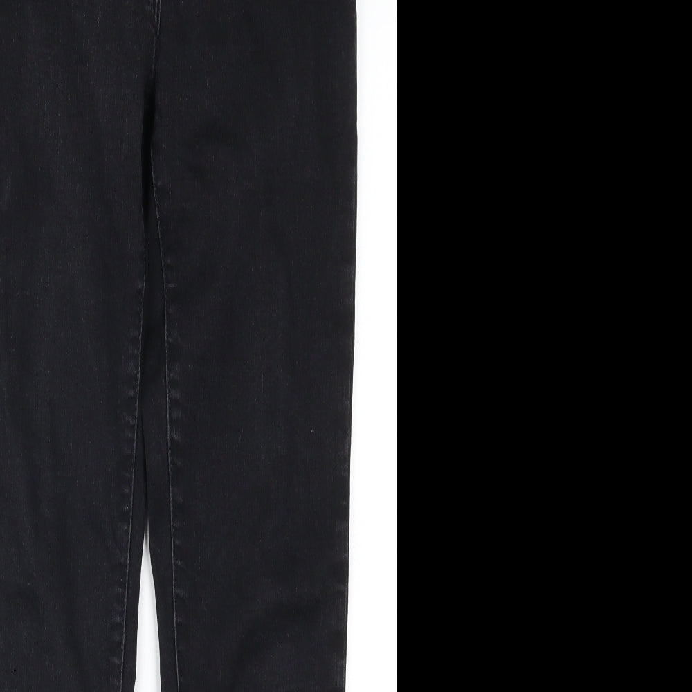 Very Womens Black  Denim Skinny Jeans Size 10 L26.5 in