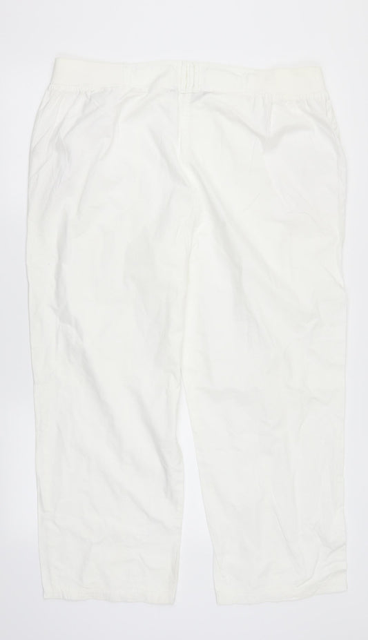 Bonmarché Womens White   Trousers  Size 18 L26 in