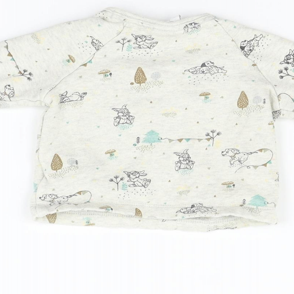 Disney Boys Grey   Pullover Jumper Size 0-3 Months