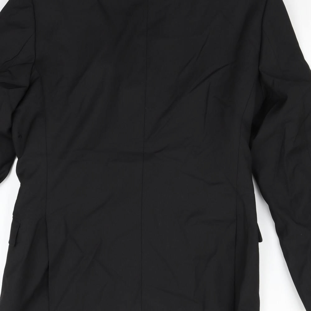 Marks and Spencer Mens Black   Jacket Coat Size 36