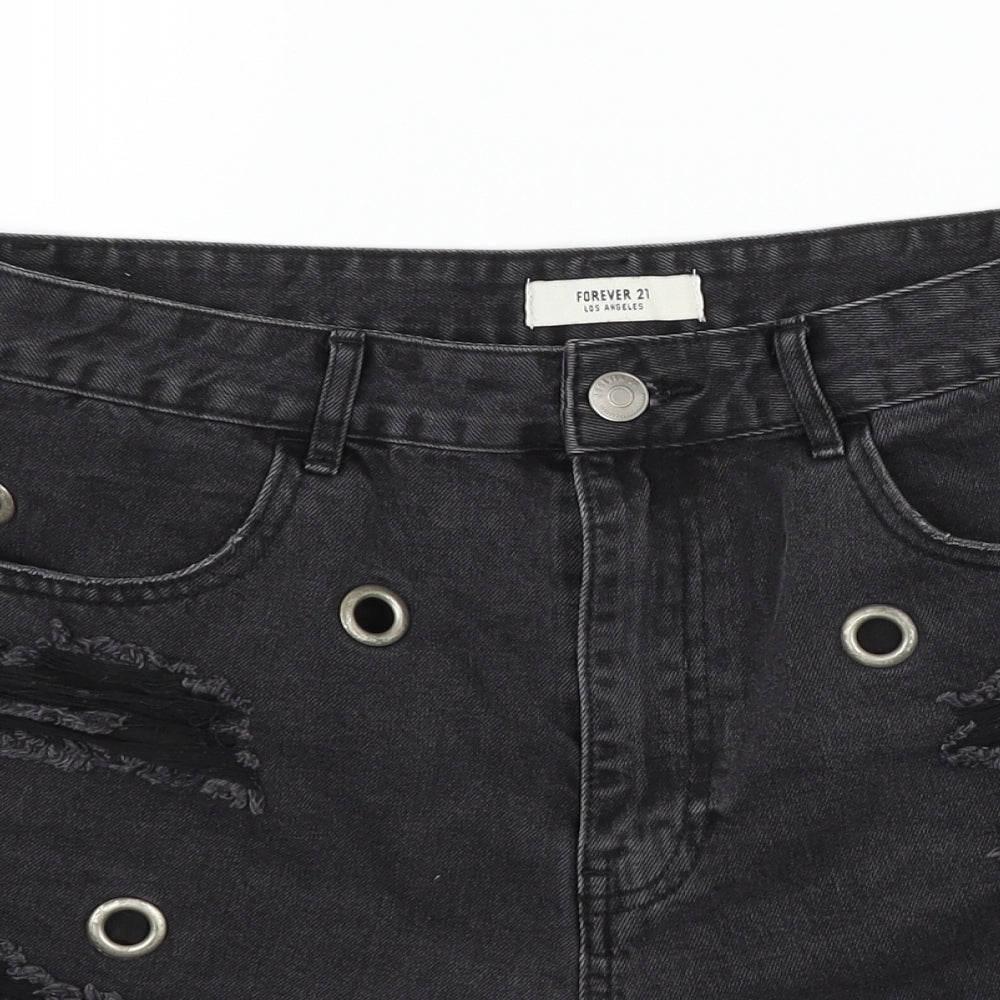 FOREVR 21 Womens Grey   Chino Shorts Size 28