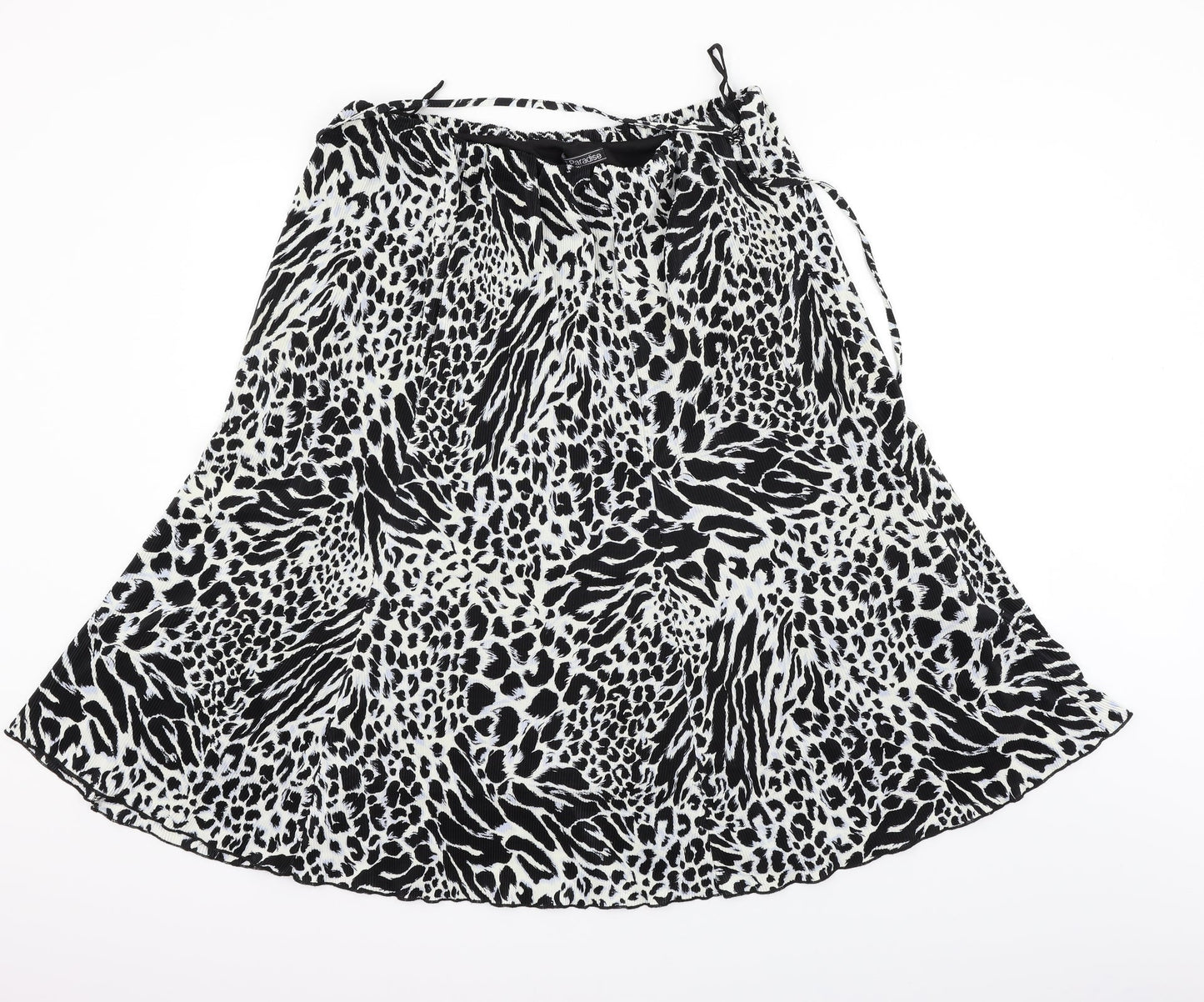 Al Paradise Womens Black Geometric  Cargo Skirt Size 2XL