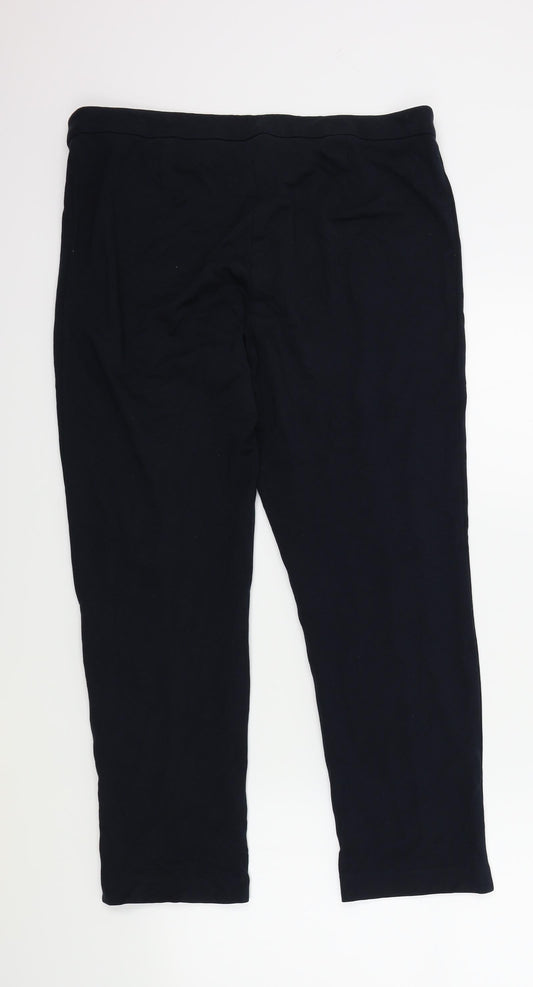 M&S Womens Blue   Trousers  Size 12 L28 in