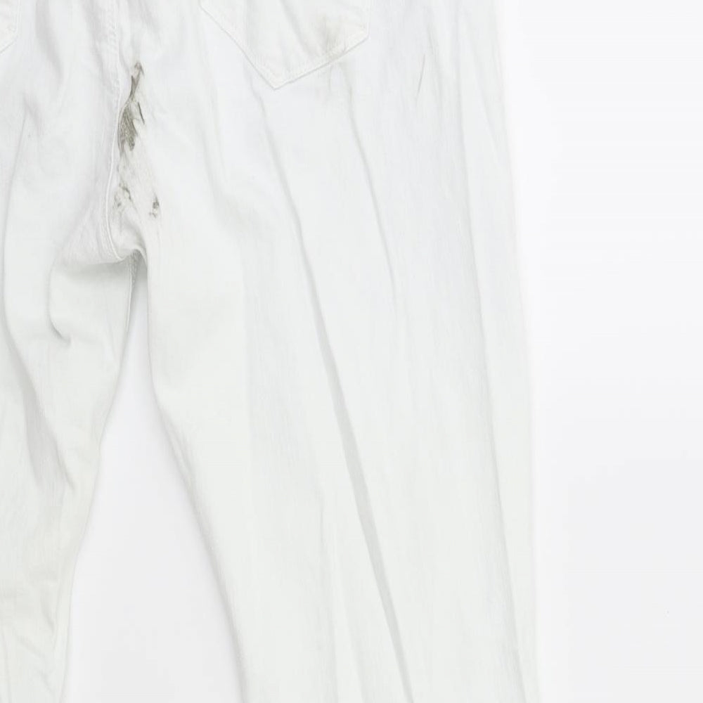 Denim & Co. Womens White  Denim Skinny Jeans Size 18 L27 in