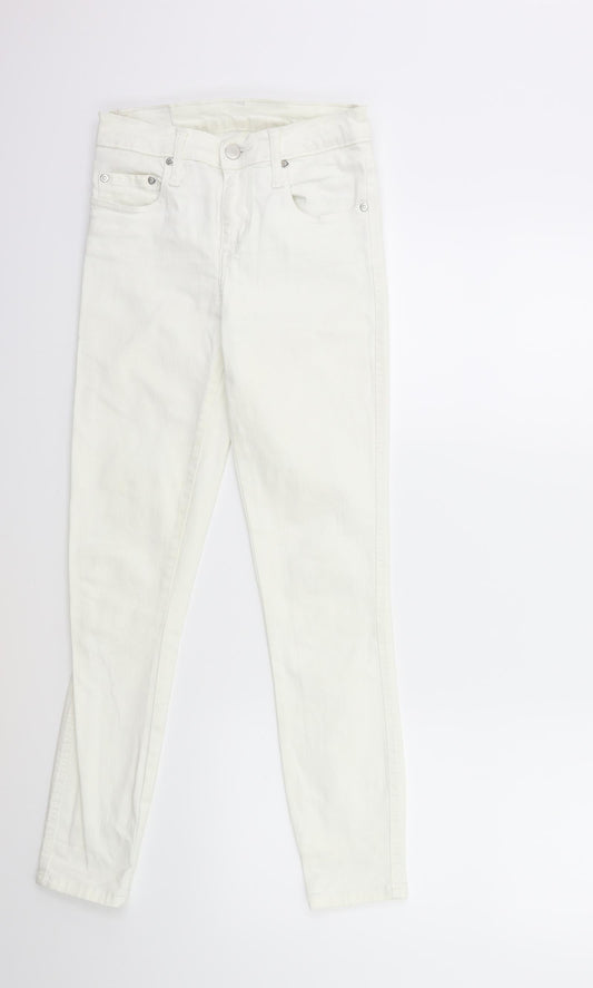 Nobody Womens White  Denim Skinny Jeans Size 26 in L27 in