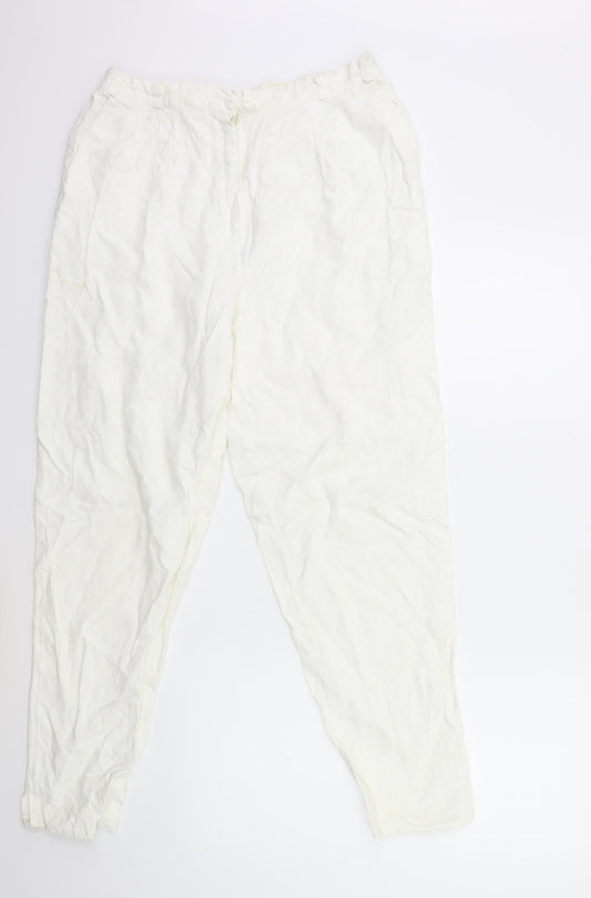 Preworn Womens White   Trousers  Size 30 in L29 in