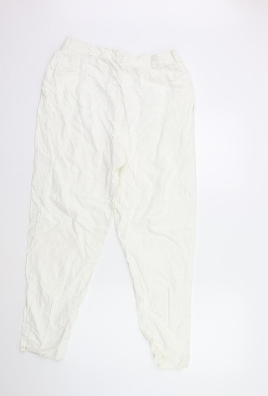 Preworn Womens White   Trousers  Size 30 in L29 in