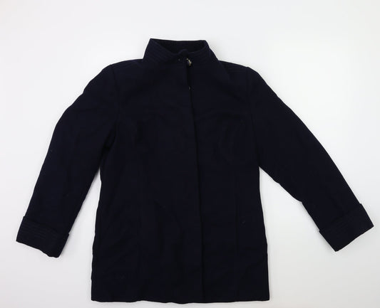 Marks and Spencer Womens Blue   Overcoat Coat Size 14