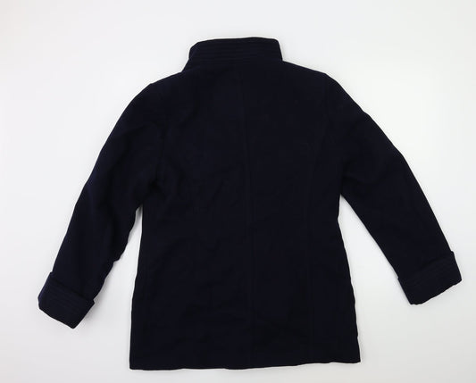 Marks and Spencer Womens Blue   Overcoat Coat Size 14