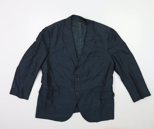 Preworn Mens Blue   Jacket Suit Jacket Size 38