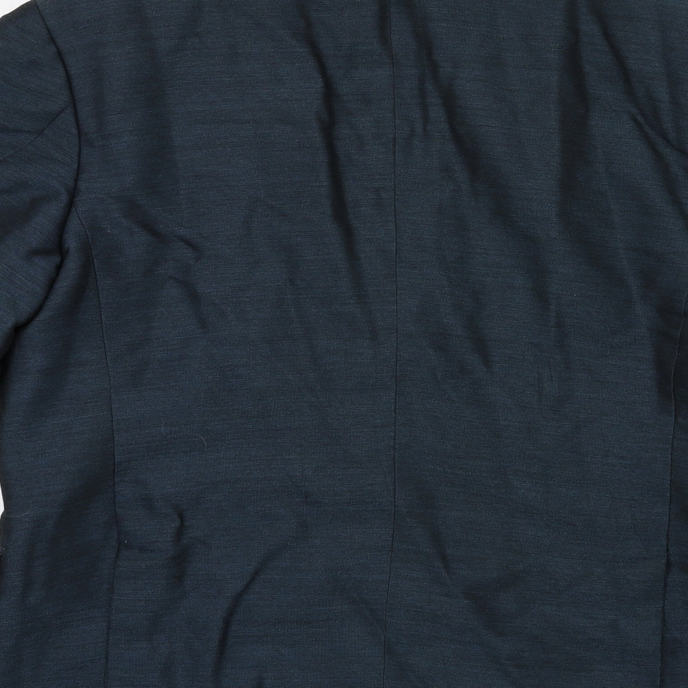 Preworn Mens Blue   Jacket Suit Jacket Size 38