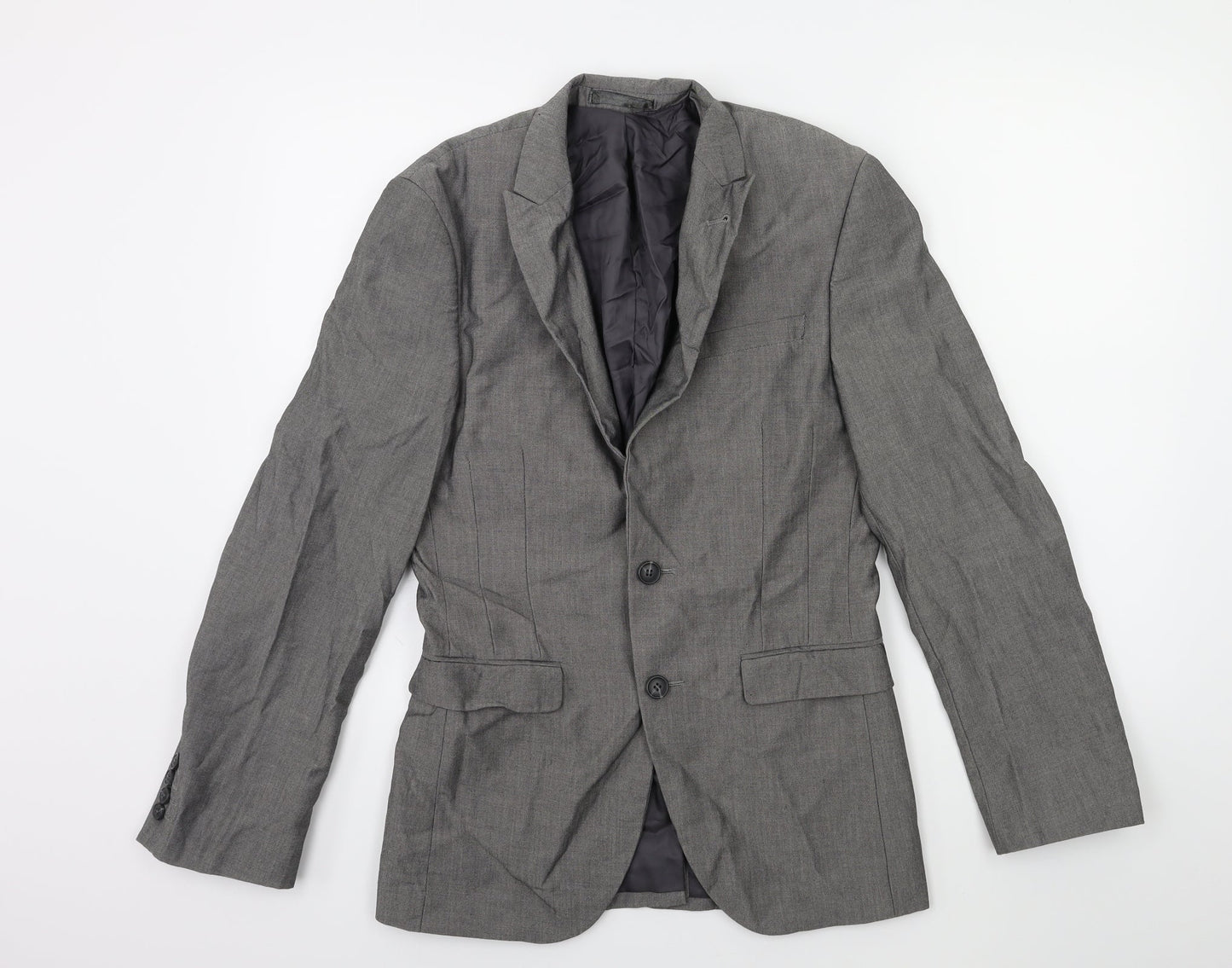 Cedar Wood State Mens Grey   Jacket Suit Jacket Size 34