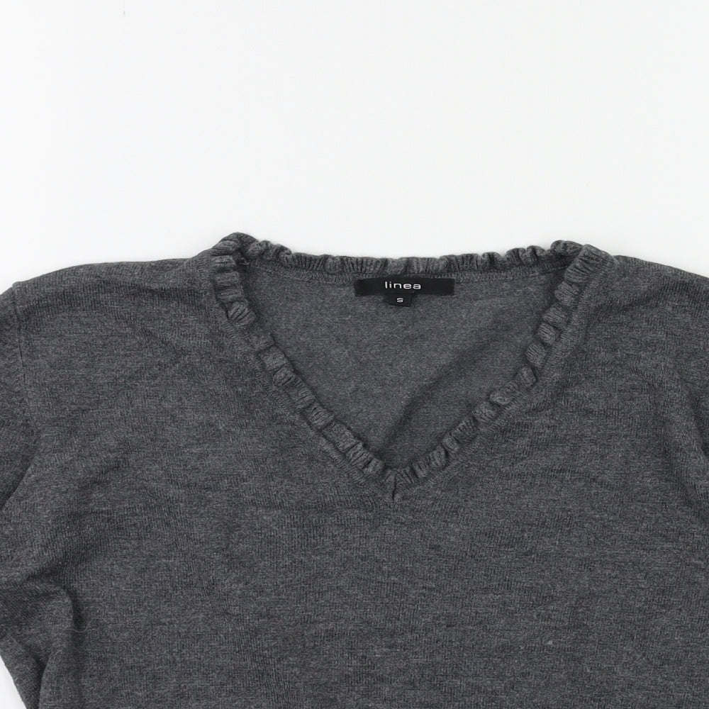 Linea Womens Grey   Pullover Jumper Size S