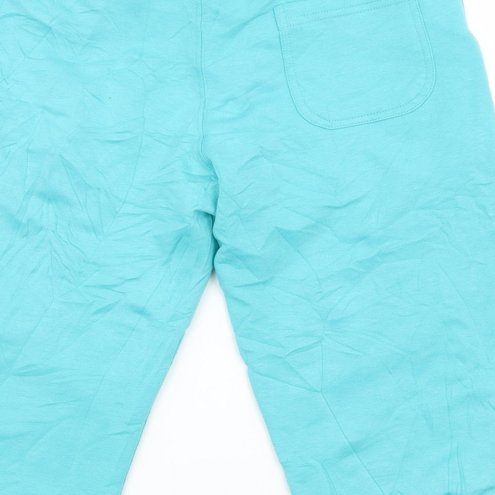 Try On Athletics Womens Blue  Jersey Compression Shorts Size S