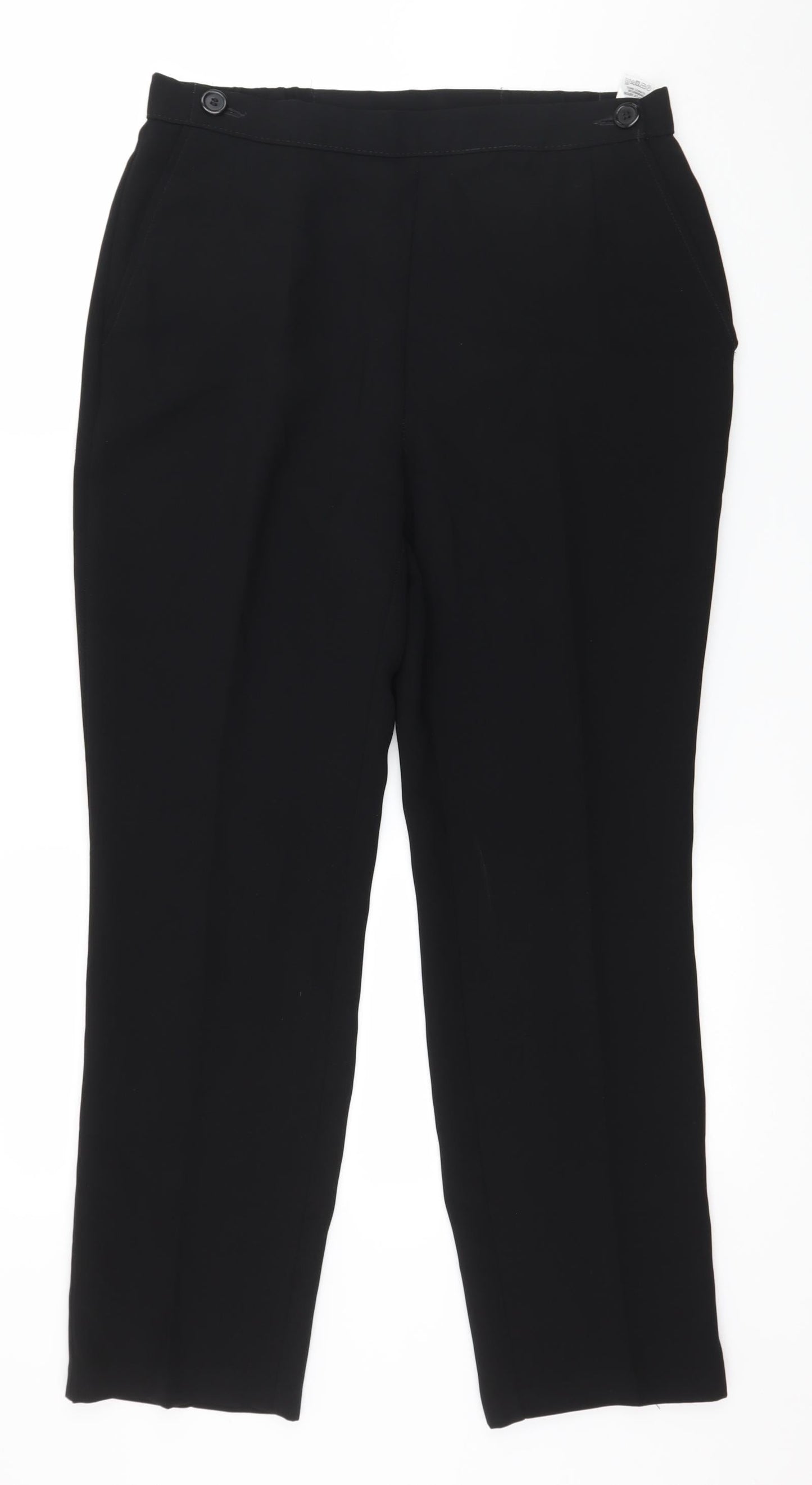 Marks and Spencer Womens Black   Trousers  Size 12 L29 in