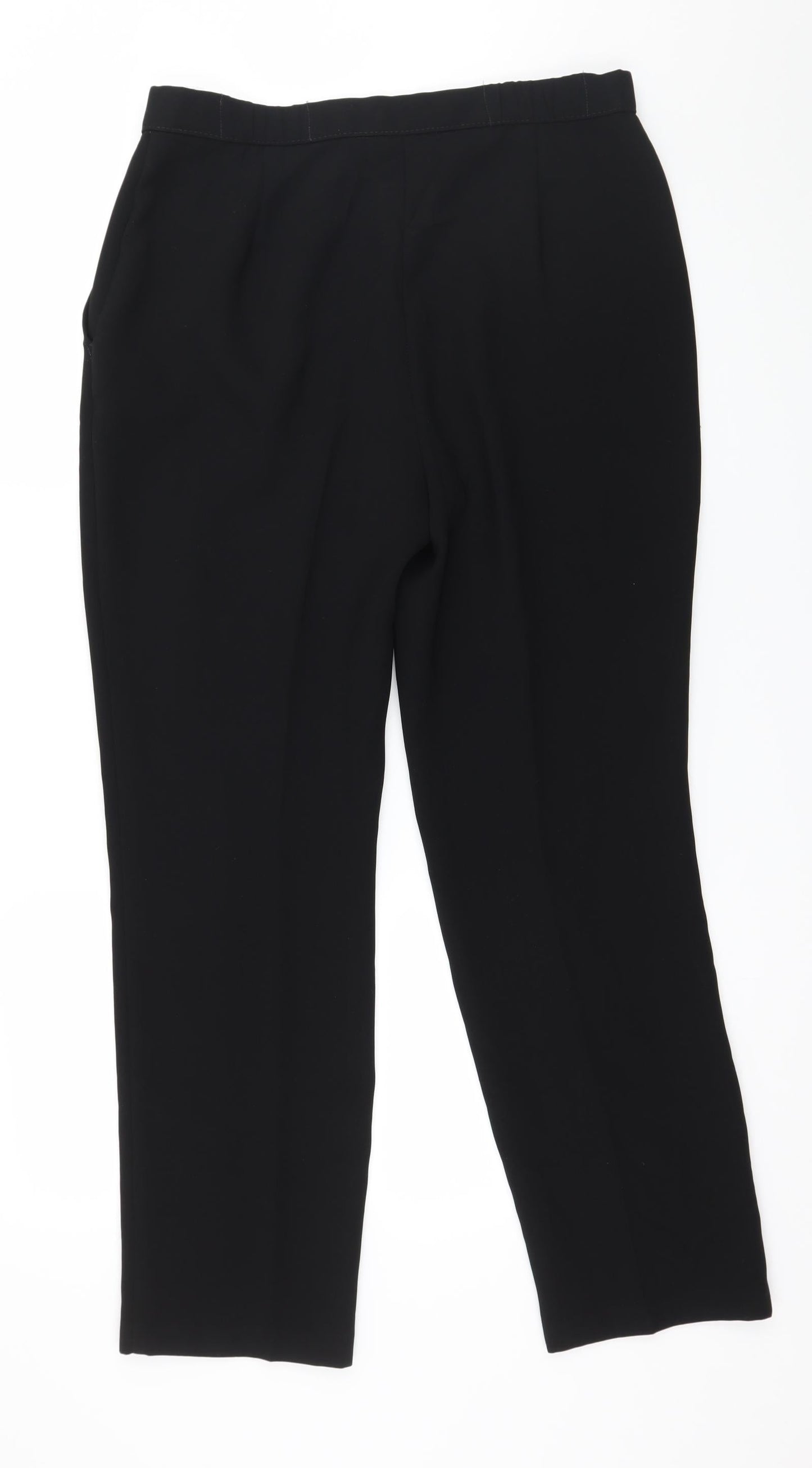 Marks and Spencer Womens Black   Trousers  Size 12 L29 in