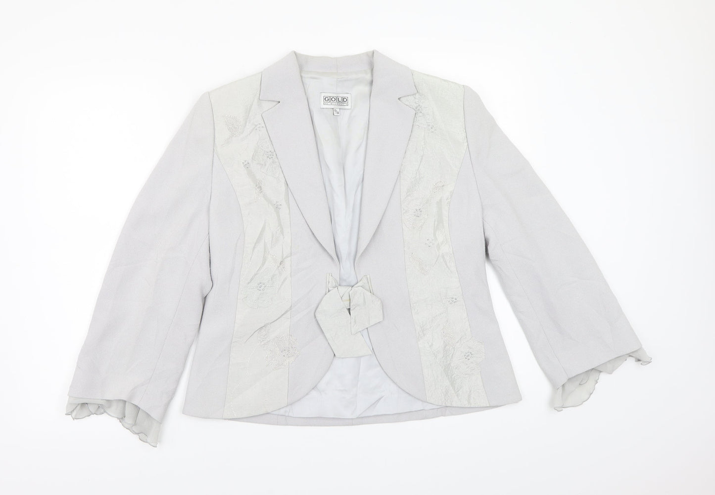 Gold Womens Grey   Jacket Coat Size 10